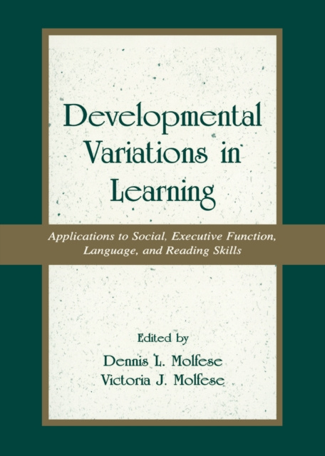 E-knjiga Developmental Variations in Learning Victoria J. Molfese