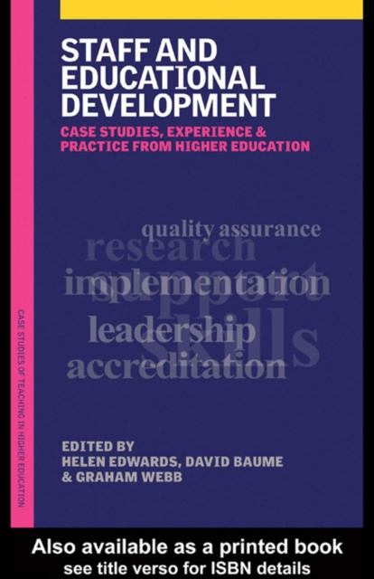 ebook Staff and Educational Development David Baume