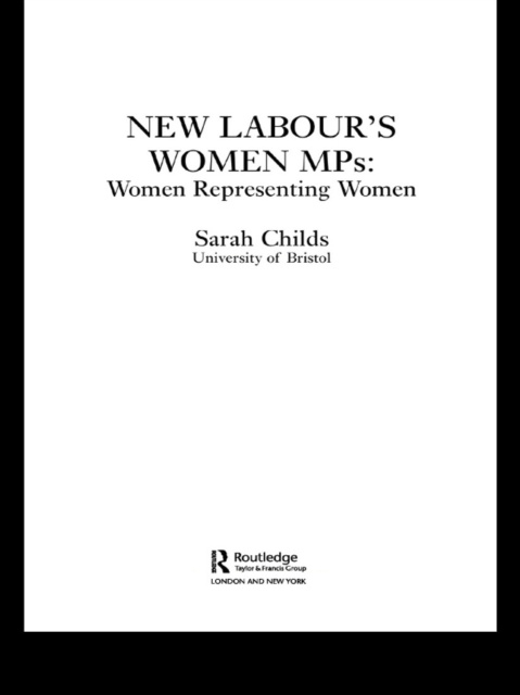 E-book New Labour's Women MPs Sarah Childs