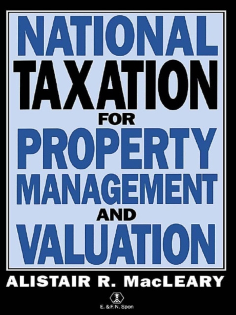 E-kniha National Taxation for Property Management and Valuation A Macleary