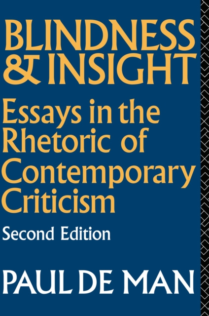 E-book Blindness and Insight Paul de Man