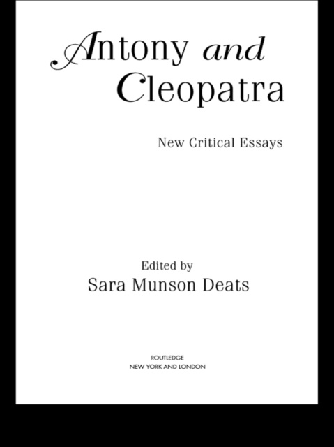 E-knjiga Antony and Cleopatra Sara M. Deats