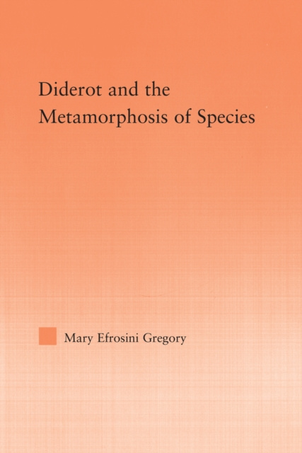 E-kniha Diderot and the Metamorphosis of Species Mary Gregory