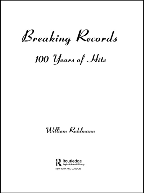 E-book Breaking Records William Ruhlmann