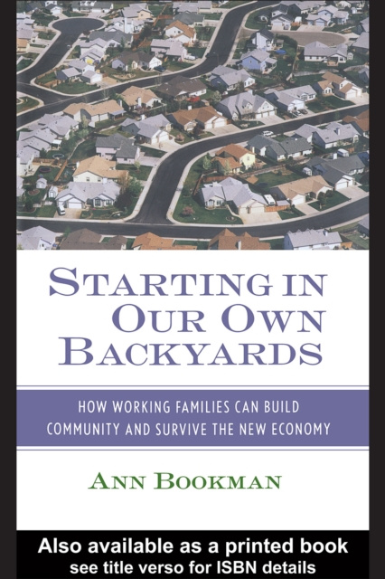 E-book Starting in Our Own Backyards Ann Bookman