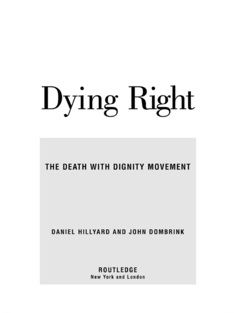 E-knjiga Dying Right Daniel Hillyard