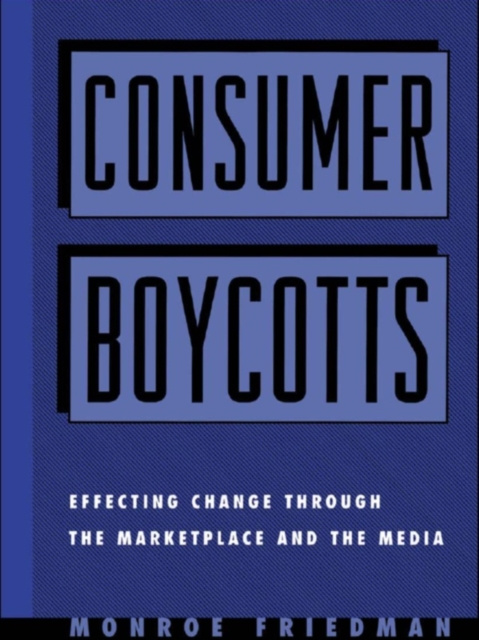 E-knjiga Consumer Boycotts Monroe Friedman
