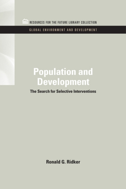 E-knjiga Population and Development Ronald G. Ridker