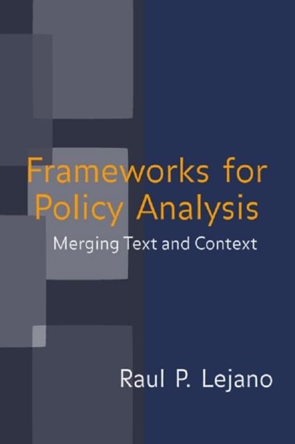 E-knjiga Frameworks for Policy Analysis Raul Lejano