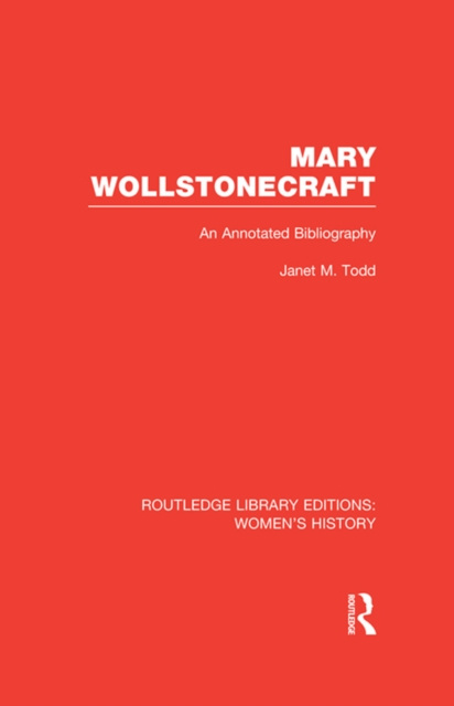E-kniha Mary Wollstonecraft Janet Todd