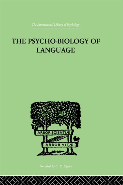 E-knjiga Psycho-Biology Of Language George Kingsley Zipf