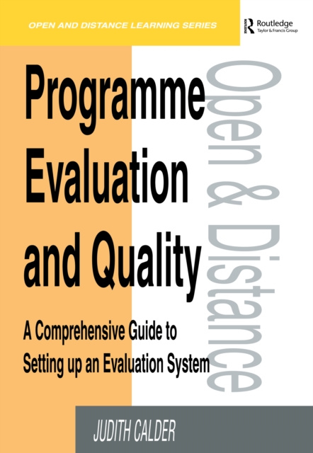 E-book Programme Evaluation and Quality Judith Calder