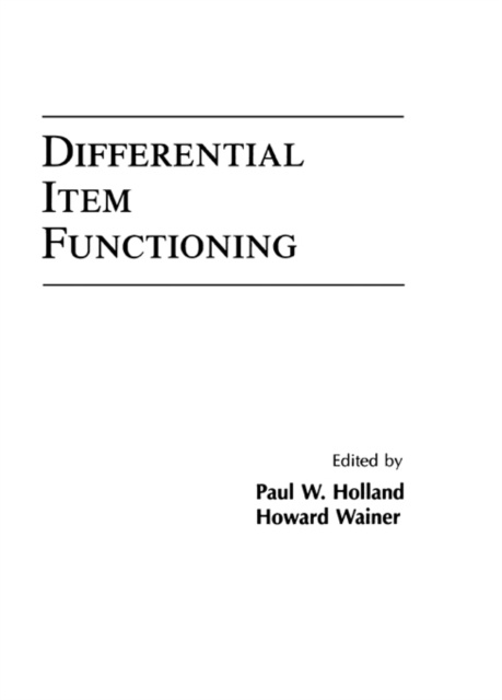 E-knjiga Differential Item Functioning Paul W. Holland