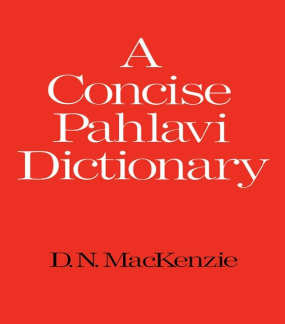 E-book Concise Pahlavi Dictionary D. N. Mackenzie