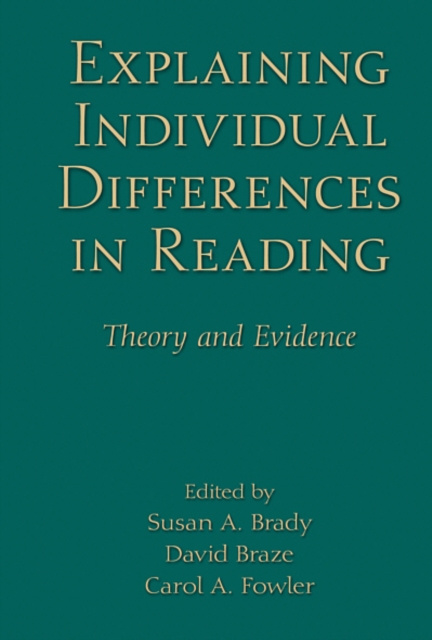E-book Explaining Individual Differences in Reading Susan A. Brady
