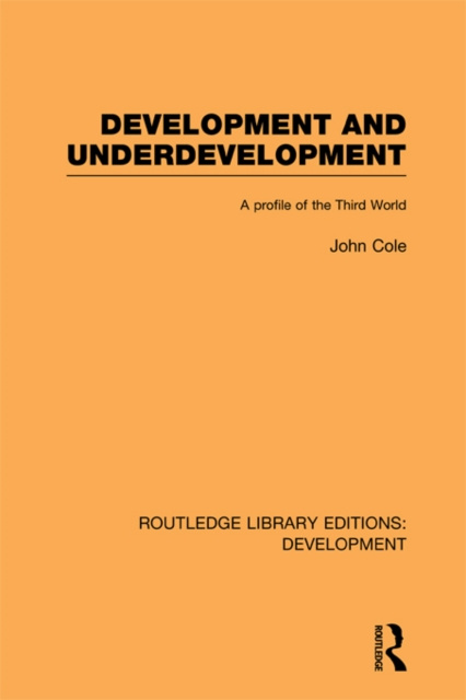E-knjiga Development and Underdevelopment John P. Cole