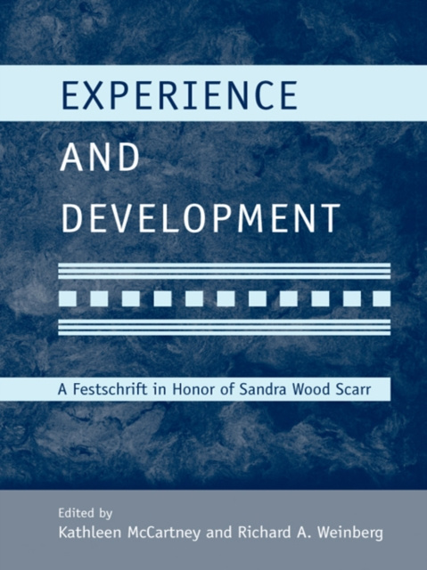 Livre numérique Experience and Development Kathleen McCartney