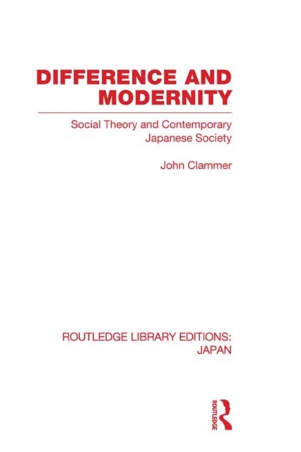 E-knjiga Difference and Modernity John Clammer