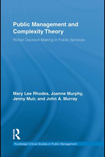 E-book Public Management and Complexity Theory Mary Lee Rhodes