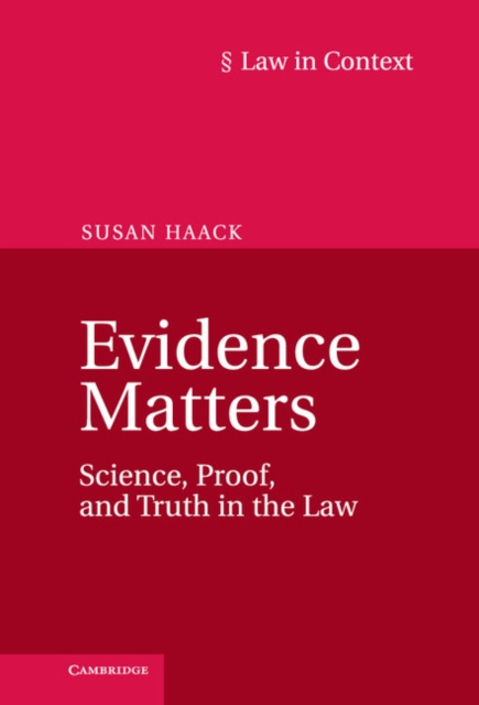 E-book Evidence Matters Susan Haack