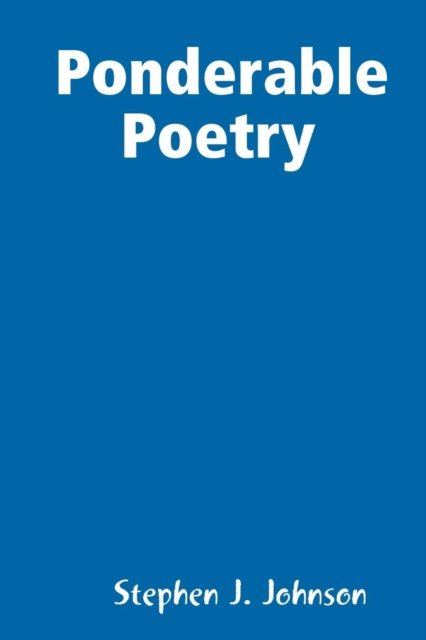 E-knjiga Ponderable Poetry Johnson Stephen J. Johnson