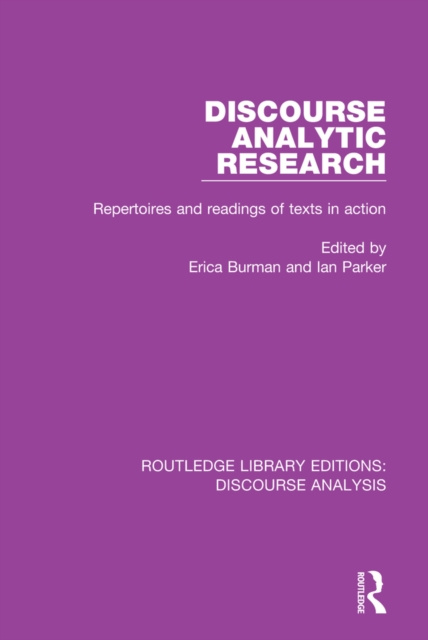 E-book Discourse Analytic Research Erica Burman