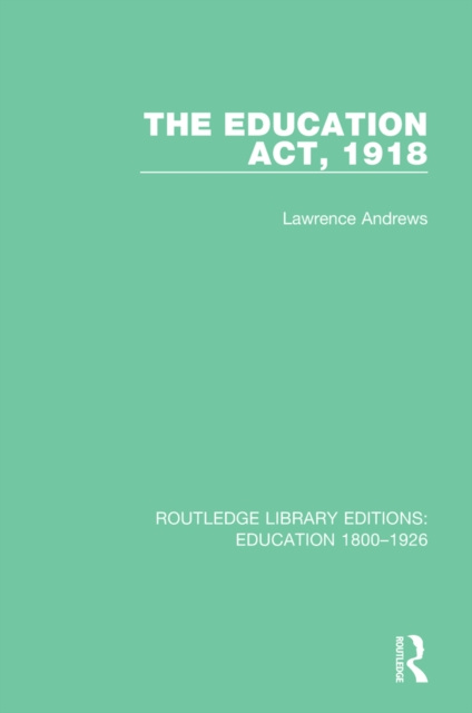 E-book Education Act, 1918 Lawrence Andrews