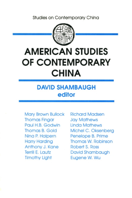 E-kniha American Studies of Contemporary China David L. Shambaugh