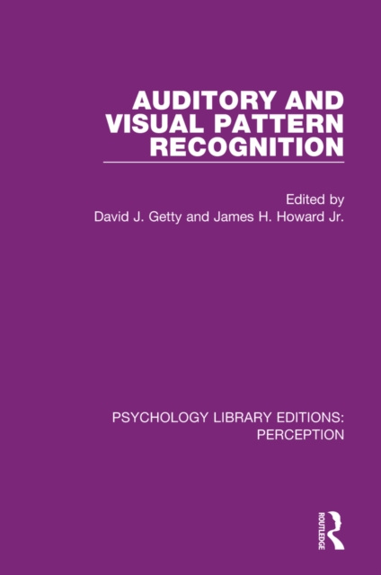 E-knjiga Auditory and Visual Pattern Recognition David J. Getty