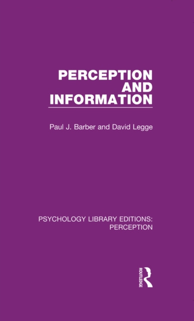 E-knjiga Perception and Information Paul J. Barber
