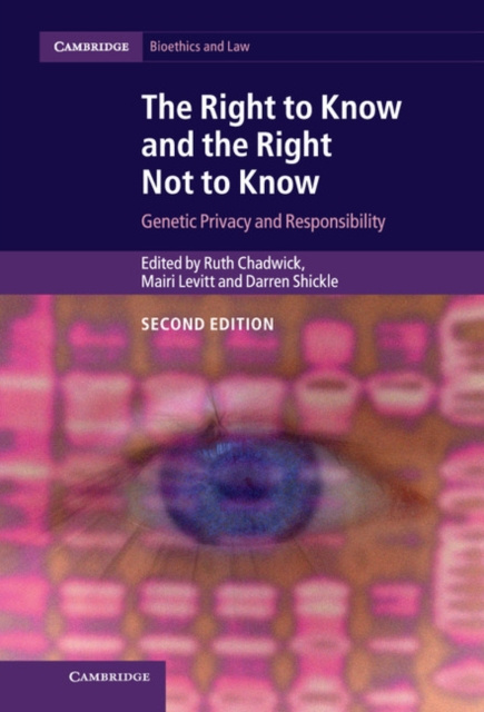 E-book Right to Know and the Right Not to Know Ruth Chadwick