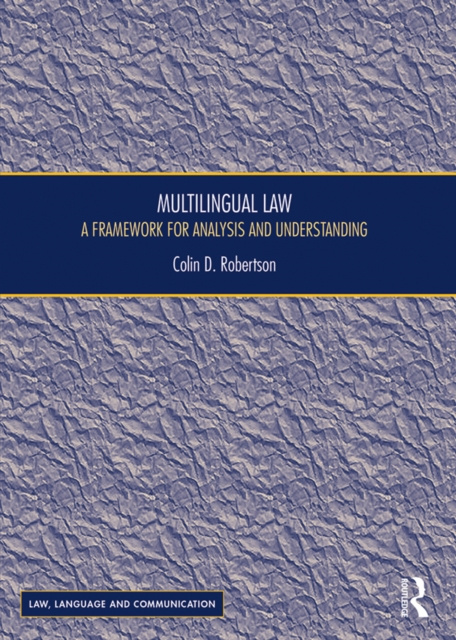 E-knjiga Multilingual Law Colin D Robertson