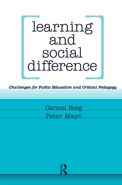 E-book Learning and Social Difference Peter Mayo