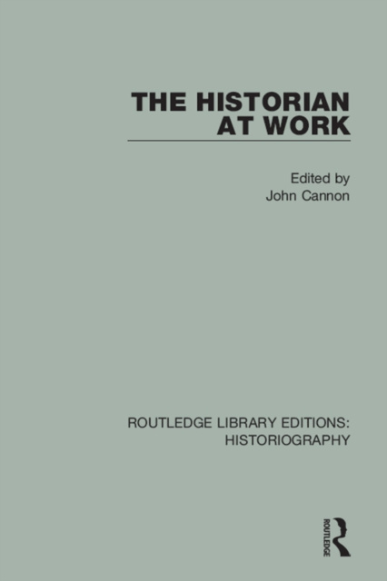 E-kniha Historian At Work John Cannon