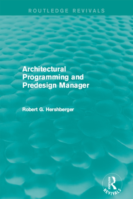 E-knjiga Architectural Programming and Predesign Manager Robert Hershberger