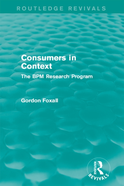 E-book Consumers in Context Gordon Foxall
