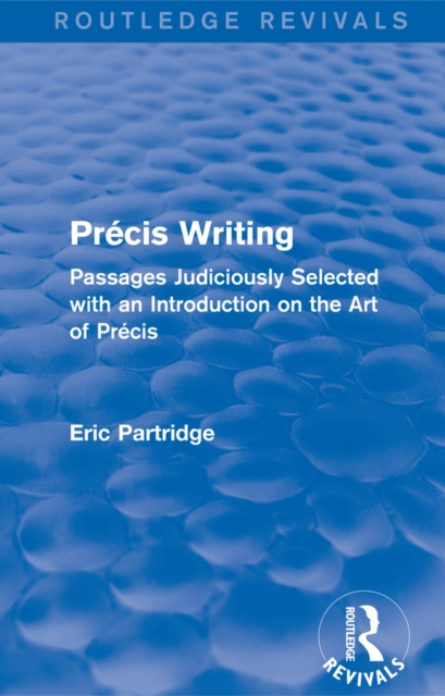 E-Book Precis Writing Eric Partridge