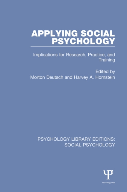 E-book Applying Social Psychology Morton Deutsch