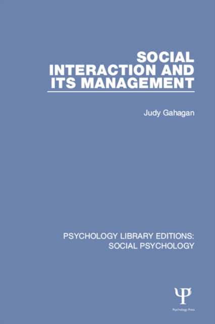E-book Social Interaction and its Management Judy Gahagan