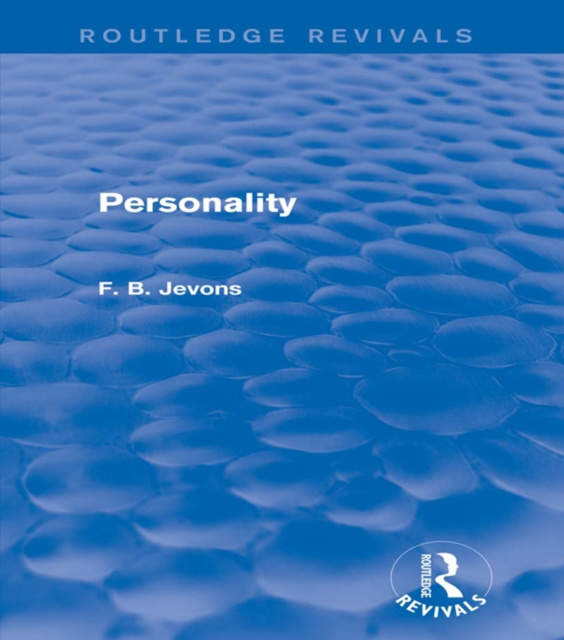 E-knjiga Personality (Routledge Revivals) F. B. Jevons