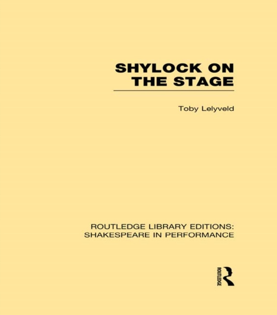 E-book Shylock on the Stage Toby Lelyveld