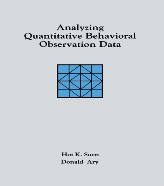 E-knjiga Analyzing Quantitative Behavioral Observation Data Hoi K. Suen