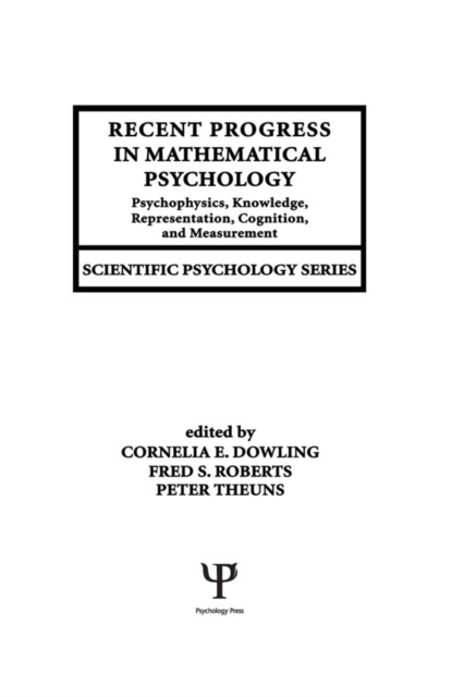 E-knjiga Recent Progress in Mathematical Psychology Cornelia E. Dowling