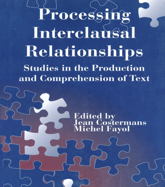 E-book Processing interclausal Relationships Jean Costermans