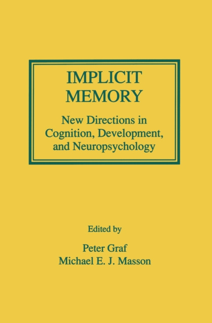 E-kniha Implicit Memory Peter Graf