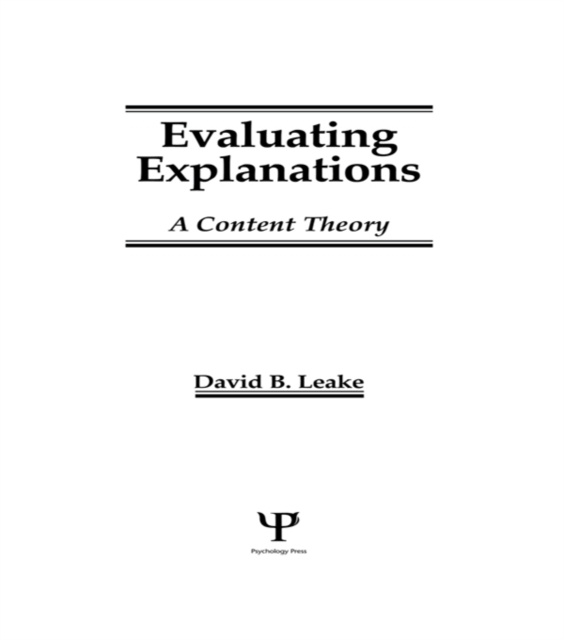 E-book Evaluating Explanations David B. Leake