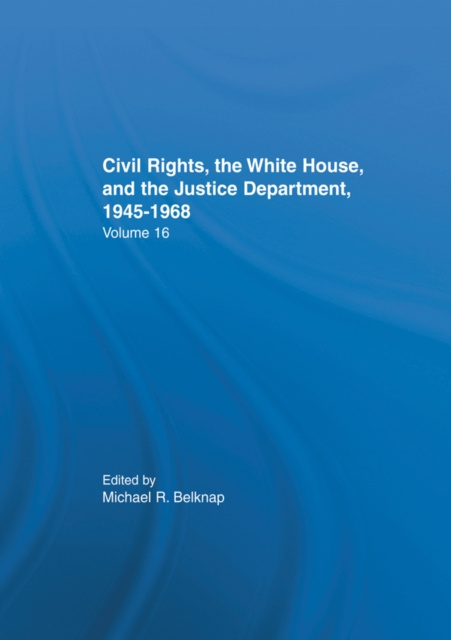 Libro elettronico Justice Department Civil Rights Policies Prior to 1960 Michal R. Belknap
