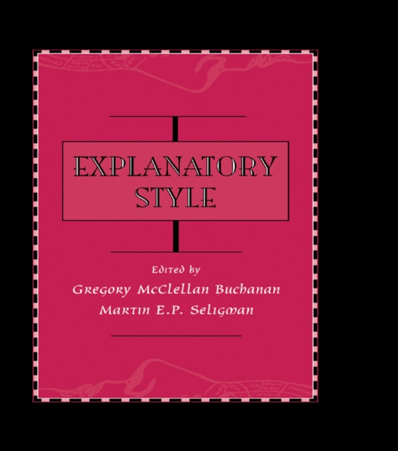 E-kniha Explanatory Style Gregory McClell Buchanan