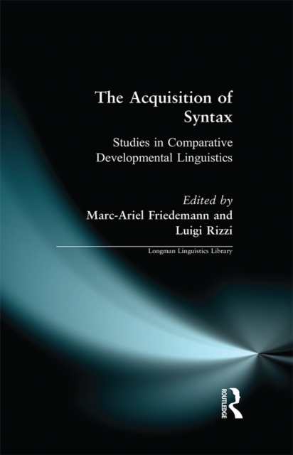 E-book Acquisition of Syntax Marc-Ariel Friedemann