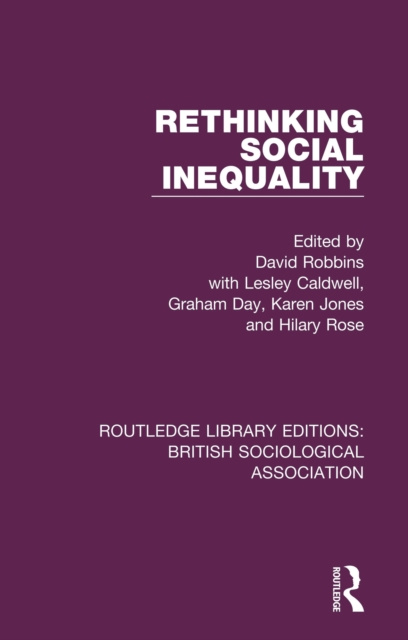 E-kniha Rethinking Social Inequality David Robbins